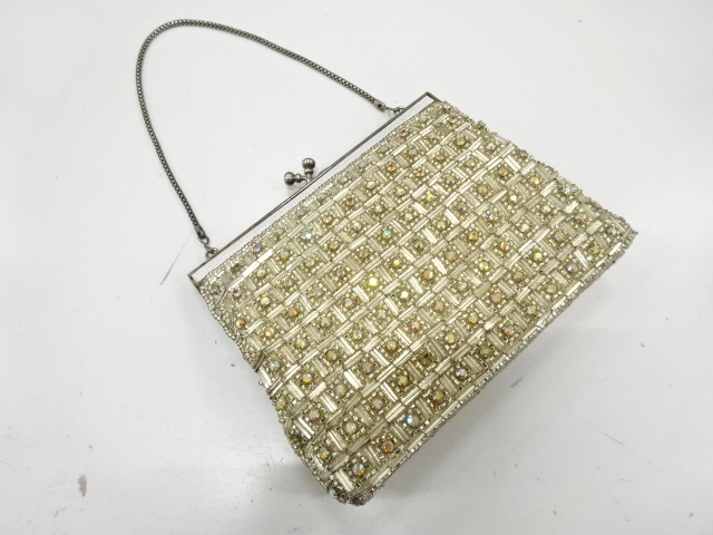 JAPANESE KIMONO / ANTIQUE BAG / BEADS